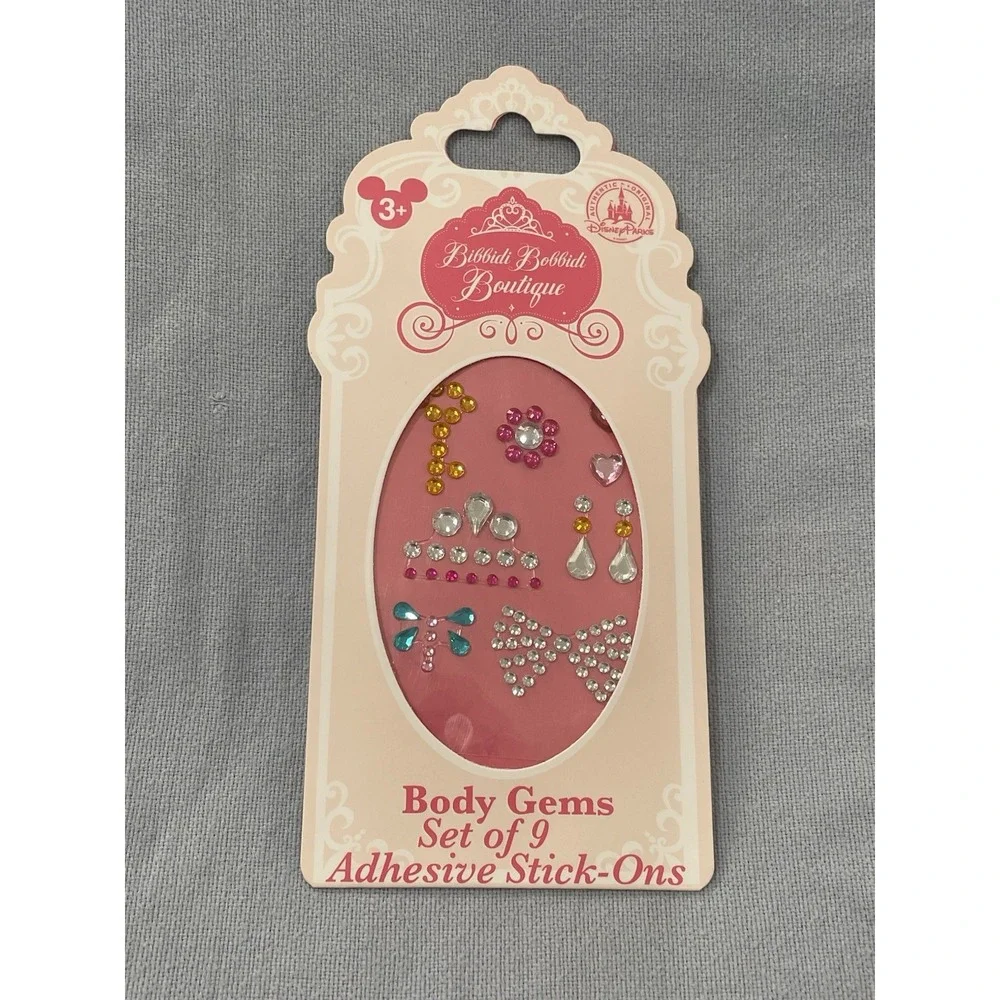 NEW Walt Disney Parks Bibbidi Bobbidi Boutique‎ - Set of 9 - Stick On Body Gems